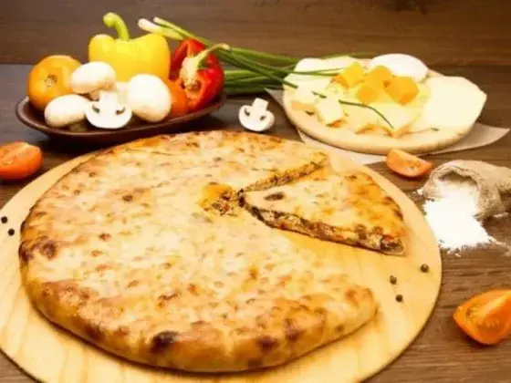 Осетинский пирог с мясом и грибами